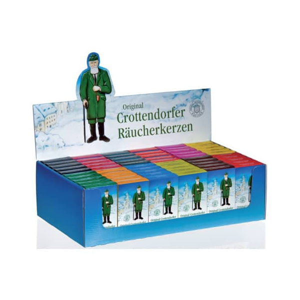 60 Stück Crottendorfer Räucherkerze 1041 farbig sortiert 3cm ca. 25 bis 30 min Brenndauer 4015774010045 Crottendorfer 6 Stück