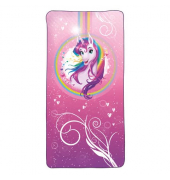 Badehandtuch 89240, Einhornportrait, 120x60cm