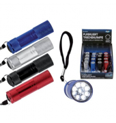 Taschenlampe 9 LED sort.