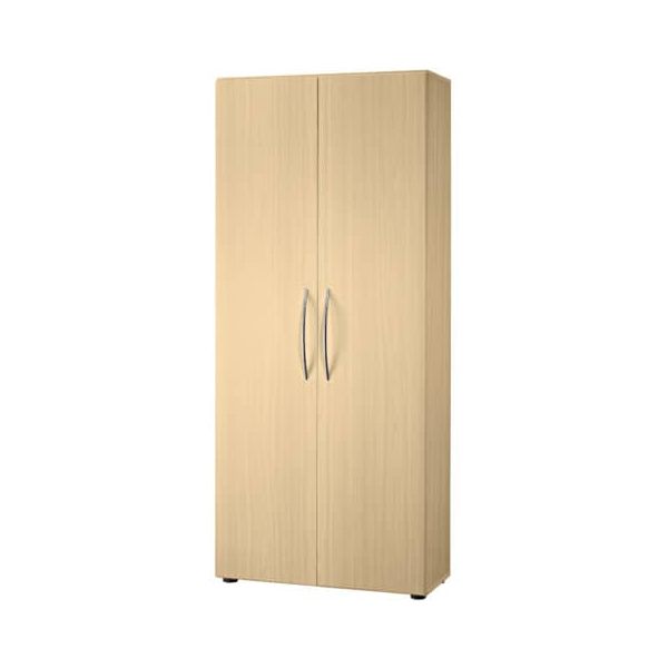 4032062013915 - Schrank TARA 5 Ordnerhöhen Flügeltüren 1 fester Zwischenboden 3 Fachböden B 800 x T 330 x H 1880 mm Ahorn-Dekor