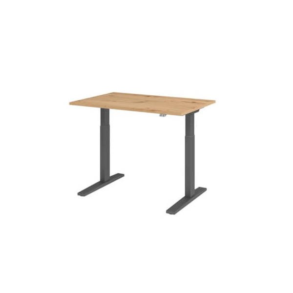 4032062188835 - Schreibtisch VXMKA12 R G elektrisch höhenverstellbar 70-120cm (H) 120x80cm (BxT) asteiche   graphit 4032062188835 Hammerbach