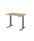 Sitz-Steh-Schreibtisch Basic, elektrisch h&ouml;henverstellbar, 64-129cm (H), 120x80cm (BxT), rechteckig, asteiche / graphit