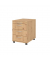 Rollcontainer MONTVAC30/R/R/BM VAC, asteiche, 4 Schubladen, Holz, abschlie&szlig;bar