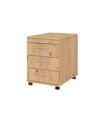 Rollcontainer 42,8x58x59cm Asteiche