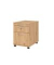 Rollcontainer MONTVAC20/R/R/BM VAC, asteiche, 3 Schubladen, Holz, abschlie&szlig;bar