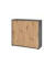 Schiebet&uuml;renschrank V1752/V1753 V1753S/G/R/RE, abschlie&szlig;bar, 3 OH, graphit/asteiche, 120x110x40cm (BxHxT)