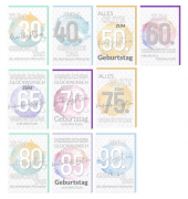 Geburtstagskarten 52-0250 Jubil&auml;umsjahr