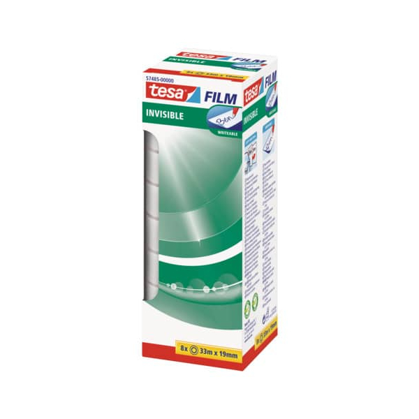 4042448613158 - tesa Klebefilm matt-unsichtbar - beschriftbar 19 mm x 33 m 8 Rollen