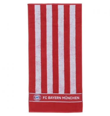 Badehandtuch 28371, FC Bayern Logo und Schriftzug, 180x90cm(LxB)