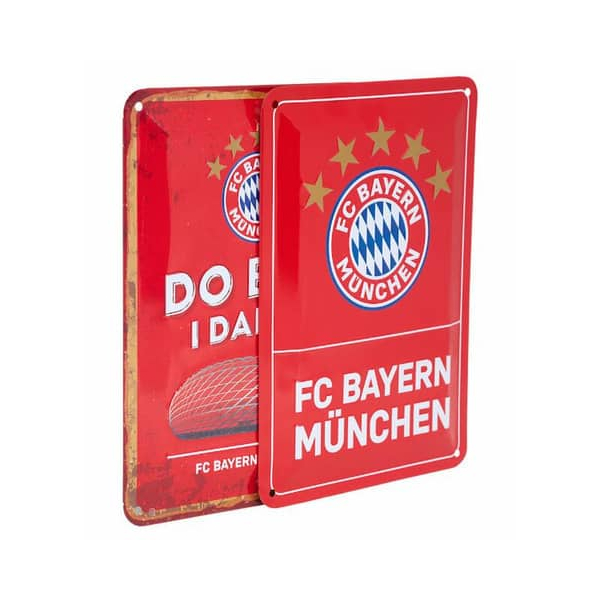 4063711677141 - Metallschild 2er-Set Logo rot Fan-Metallschild 4063711677141 FC BAYERN MÃœNCHEN 4063711677141 - Metallschild 2er-Set Logo rot Fan-Metallschild 4063711677141 FC BAYERN MÃœNCHEN