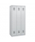 Garderobenschrank 3 Abteile h.grau