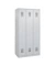 Garderobenschrank 3 Abteile h.grau