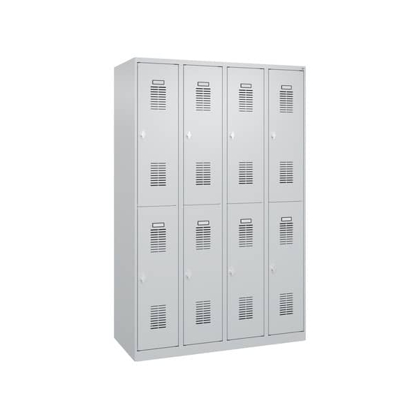 4066681375130 - Garderobenschrank 4Abteil je2Fäch hgrau 4066681375130 CP 4066681375130 - Garderobenschrank 4Abteil je2Fäch hgrau 4066681375130 CP