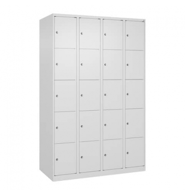 Fächerschrank 4Abteil 5F h.grau Fächerschrank
