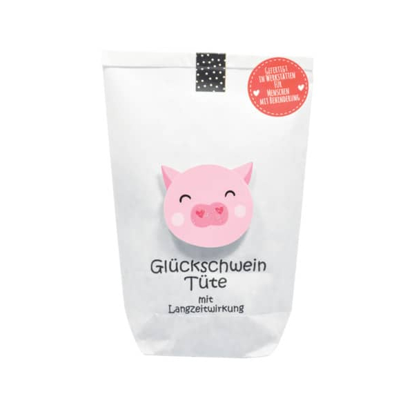 4250144786674 - Wundertüte 63428  Glücksschwein 14x22cm (BxL) in Papiertüte 4250144786674 WUNDERLE