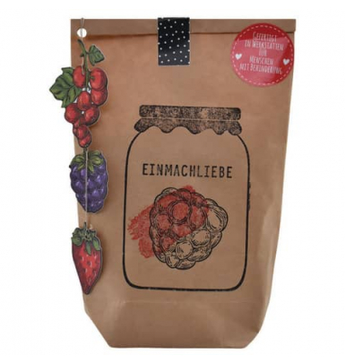 Wundert&uuml;te 63484 , "Einmachliebe", 14x22cm (BxL), in Papiert&uuml;te