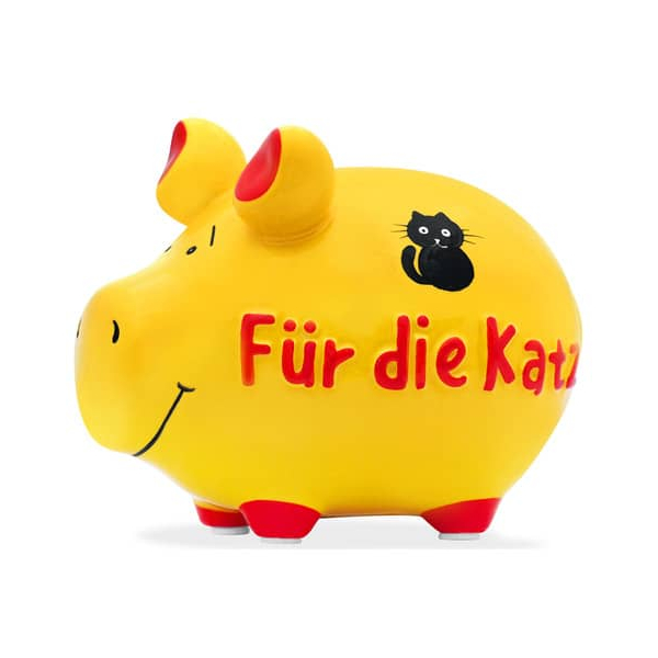 3 Stück KCG Spardose Schwein (klein) 101813 , Für die Katz 4260185597658 KCG