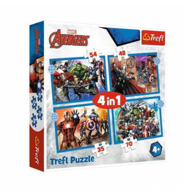 Puzzle 4in1 Avengers