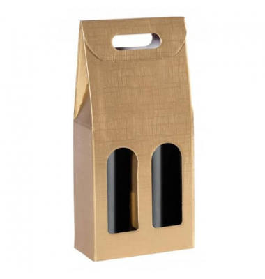 Geschenktasche WK 216-599/2, Weihnachten, für 2 Flaschen mit Griff, 170mm x 335mm