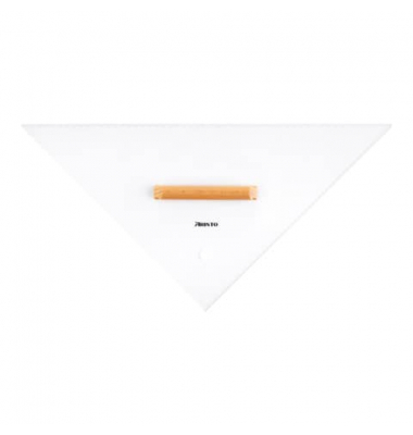 Anlegedreieck 32,5cm mit Holzgriff,glasklar,Aufh&auml;ngeloch Anlegedreieck