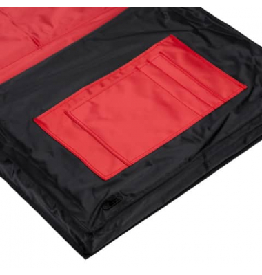 Zeichenplattentasche A3 Carry Bag, schwarz, Innenseite rot