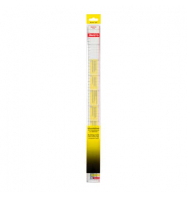 Schneidelineal 50 cm rote Schneidekante, glasklar