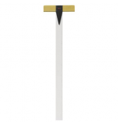 Reißschiene 100 cm mit Teilung, glasklares Plexiglas
