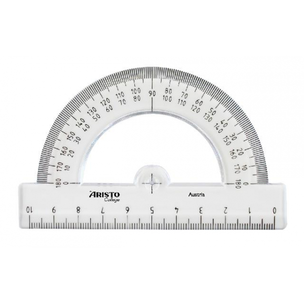 Aristo College Halbkreiswinkel 180 Grad Steg mit 10 cm, Skala 0-180 Grad -  Bürobedarf Thüringen