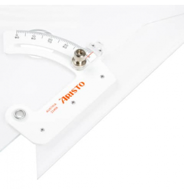 Stellwinkel 8 Zoll, Kathete 20 cm glasklar, Facette durchgehend Stellwinkel