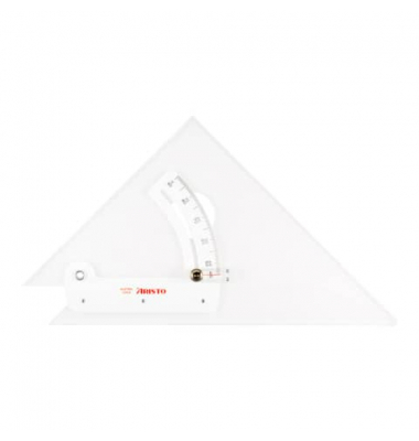 Stellwinkel 10 Zoll, Kathete 25 cm glasklar, Facette durchgehend Stellwinkel