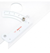 Stellwinkel 12 Zoll, Kathete 30 cm glasklar, Facette durchgehend
