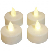 LED-Teelicht 41666 wei&szlig;/gelb 3,8x2,2cm 
