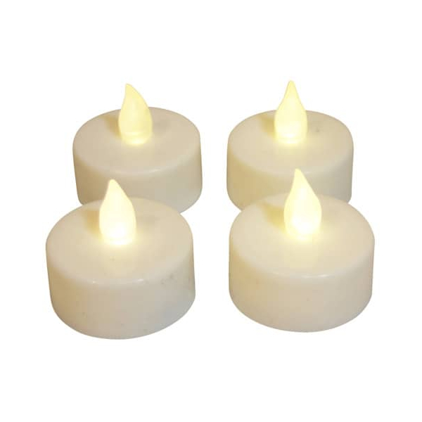 PBs LED-Teelicht 41666 weiß/gelb 3,8x2,2cm  9004546416661 PBs 4 Stück