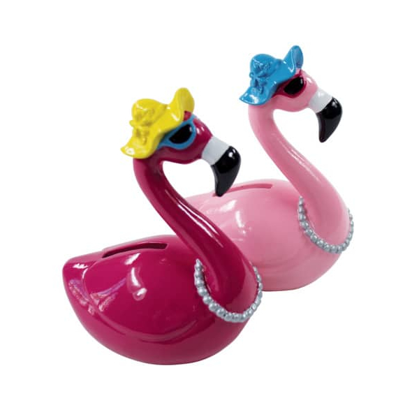 2 Stück PBs Spardose Flamingo (klein) 41713 , Flamingo 9004546417132 PBs