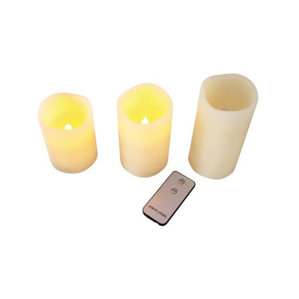 PBs LED-Kerze 45026 farbig sortiert 12,5cm  9004546450269 PBs 3 Stück