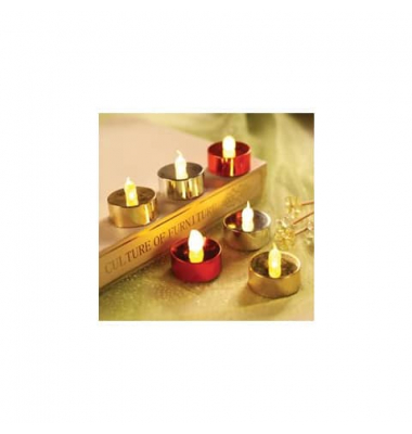 LED-Teelicht 46719 gold 3x1,2cm 