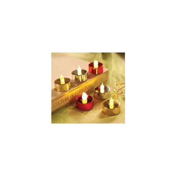 PBs LED-Teelicht 46719 gold 3x1,2cm  9004546467199 PBs 4 Stück