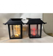 Grablaterne LED Solar schwarz