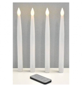 LED-Kerze 48459 wei&szlig; 10,5x1,5cm 