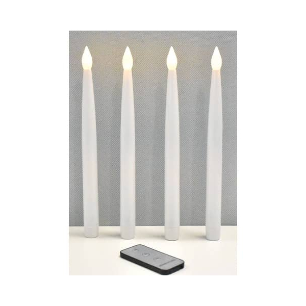 PBs LED-Kerze 48459 weiß 10,5x1,5cm  9004546484592 PBs 4 Stück