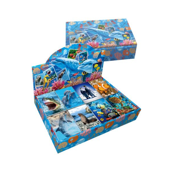 80 Stück PBs Notizblock 1310106-99 Tiere Meer, Tier, blanko, 6,4x8,25cm, 70g, sortiert, 40 Blatt 9004546515357 PBs