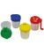 Wasserbecher 5310110-99, farbig sortiert, 5,5x8x5,5cm
