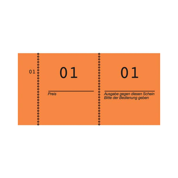 10 Stück AVERY Zweckform Garderobeblock  orange Garderobeblock  AVERY Zweckform