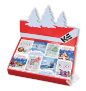 Weihnachtliche Anhänger sortiert