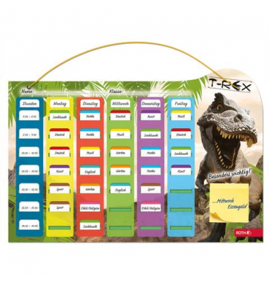 Stundenplan A3 Tyrannosaurus Stundenplan Stundenplan