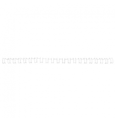 Drahtbinder&uuml;cken WireBind21 IB165184, 3:1, 34 Ringe auf A4, wei&szlig;, 8mm
