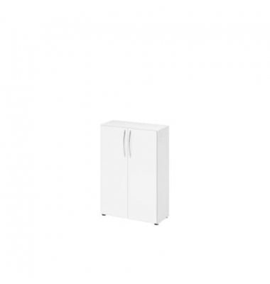 Aktenschrank MONT.V4550/W/W/BM, 3 OH, wei&szlig;, 80x114,4x34,6cm (BxHxT)