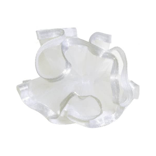 Wiedemann Rosette Satin weiß Kommunions-Satinrosette Kommunions-Satinrosette  WIEDEMANN