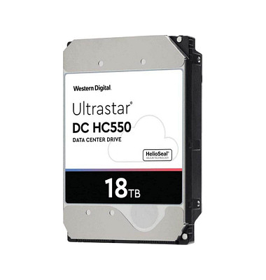 interne Festplatte Ultrastar DC HC550 0F38459, schwarz/silber, 3,5 Zoll (8,89cm), 18 TB, HDD interne Festplatte Ultrastar DC HC550 0F38459, schwarz/silber, 3,5 Zoll (8,89cm), 18 TB, HDD