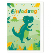 Einladungskarten 50-027 115mm x 165mm (BxH) Dino bunt Einladungskarten 50-027 115mm x 165mm (BxH) Dino bunt